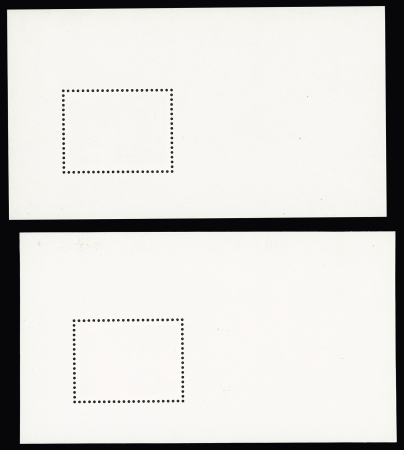 1979 The Great Wall min.sheet + same with gold overprint