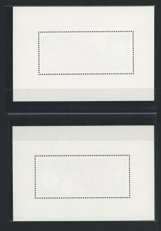 1979 Camelias min.sheet + same with gold overprint