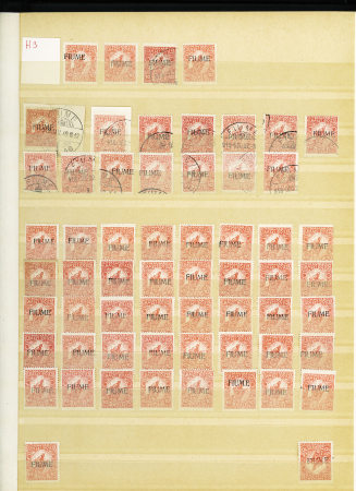 1784-1924, Fascinating holding of Fiume in 8 stockbooks