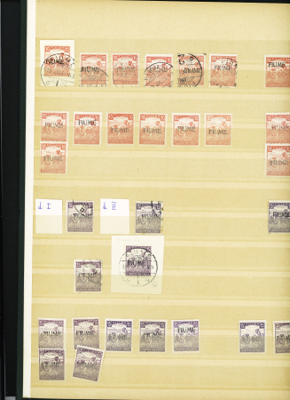 1784-1924, Fascinating holding of Fiume in 8 stockbooks