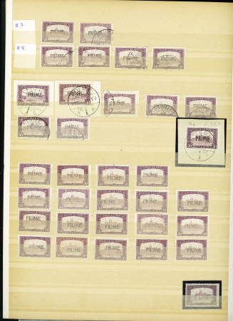 1784-1924, Fascinating holding of Fiume in 8 stockbooks
