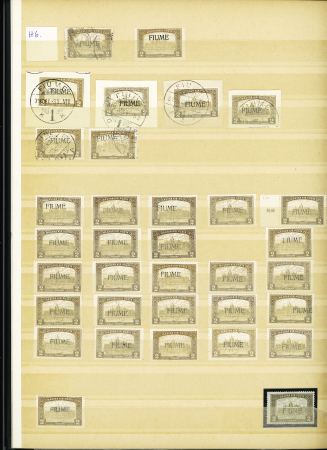 1784-1924, Fascinating holding of Fiume in 8 stockbooks