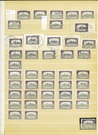 1784-1924, Fascinating holding of Fiume in 8 stockbooks