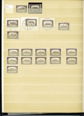 1784-1924, Fascinating holding of Fiume in 8 stockbooks