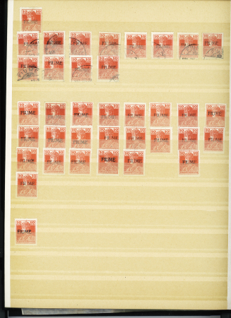 1784-1924, Fascinating holding of Fiume in 8 stockbooks