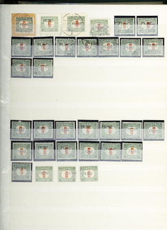 1784-1924, Fascinating holding of Fiume in 8 stockbooks