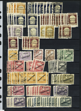 1784-1924, Fascinating holding of Fiume in 8 stockbooks
