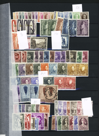 1849-1936 Collection de Belgique dont classiques, Croix-Rouge