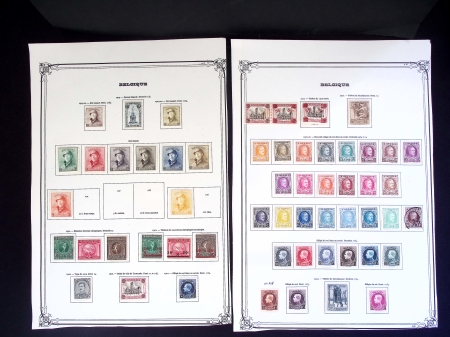 1849-1936 Collection de Belgique dont classiques, Croix-Rouge