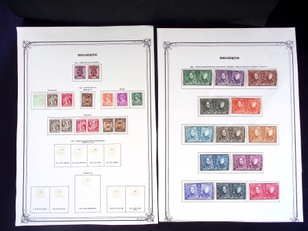 1849-1936 Collection de Belgique dont classiques, Croix-Rouge