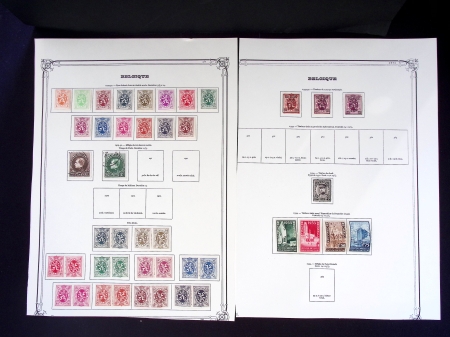 1849-1936 Collection de Belgique dont classiques, Croix-Rouge