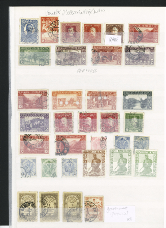 Advanced collection of Bosnia with duplication, noted