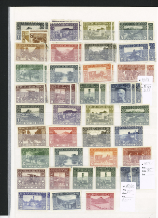 Advanced collection of Bosnia with duplication, noted
