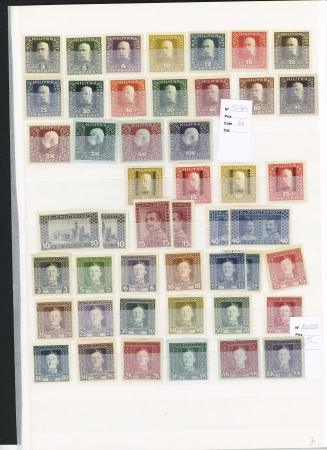 Advanced collection of Bosnia with duplication, noted