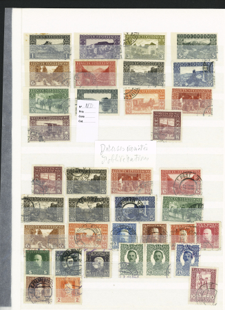 Advanced collection of Bosnia with duplication, noted