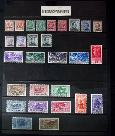 Mint & used collection of Italian occupation of EGEO