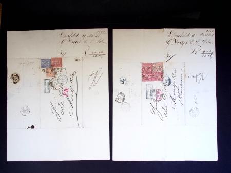 1866-72, Lot of 32 classics covers, mostly addressed
