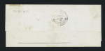 Col. Gen n°23 OBL CAD "Paq. Fr. Pointe à Pitre Guade" (1879) répété à côté sur lettre pour Nantes avec arrivée. TB.