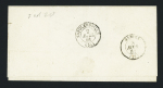 Cleguerec: N°14 OBL PC 3929 + CAD perlé T22 "Cleguerec (54)" (1861) sur lettre, ind 20. Rare et TB