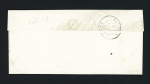 N°3, 25c bleu, OBL grille + T14 "Le Faouet (54)" (1851) sur lettre, ind 19. TB
