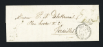 Lettre sans timbre avec T22 "La Gacilly (54)" (1854) + taxe 25 double-trait + boite rurale "E" de l'Ermitage, non signalé par Chevalier car considéré comme impossible ou improbable. TB