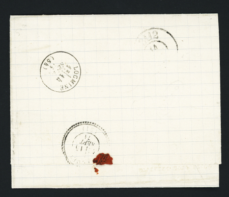 N°37 + 42 OBL GC 2067 "Locminé" (13 sept 71) sur lettre. TB