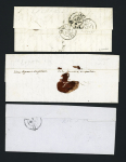 5 lettres avec boites rurales dépendant de Ploermel : D (La Chapelle) - D (St André 1859) - G (Royal Val 1859), F (Camponiac 1859) - F (Mohon 1864). TB