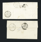5 lettres avec boites rurales dépendant de Ploermel : D (La Chapelle) - D (St André 1859) - G (Royal Val 1859), F (Camponiac 1859) - F (Mohon 1864). TB
