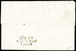 MP "Deb 54 Napoléonville" (33 x 13,5mm - 1812), ind 25. RR et TB