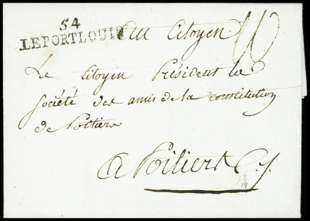 MP "54 Le Port Louis" (1792), ind 18. TB