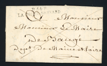 MP "P 54 P La Roche-Bernard" (51 x 11 - 1830 - ind 17). TB