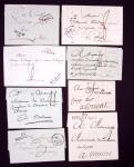 Lot et collection : 20 marques postales du Morbihan : Auray, Hennebont, Josselin, etc, TB, cote 1035€