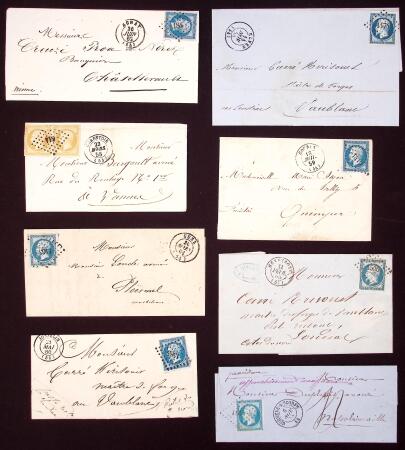 Lot de 19 petits chiffres du Morbihan. TB. Cote 525€