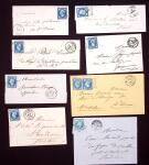 Lot de 19 petits chiffres du Morbihan. TB. Cote 525€