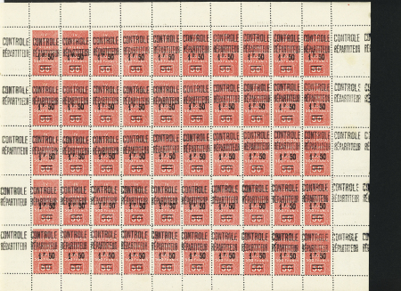 N°24 Une feuille de 50 timbres