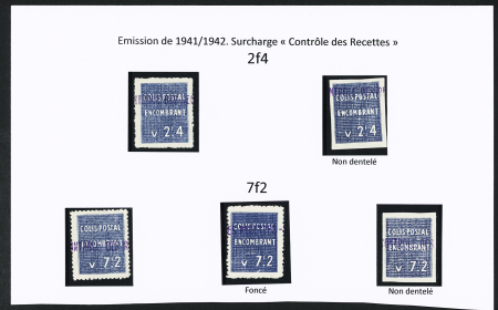 N°96/97 Ensemble de 5 timbres dont 2 N.D.