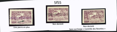 N°91 3 timbres dont N.D., N.D. sans surch. « C des R »