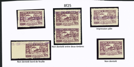 N°92 Ensemble de 6 timbres dont N.D. entre 2 timbres, N.D. bord de feuille, N.D. sans surch. « C des R »