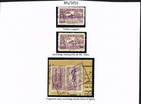 N°106 1 timbre N., 1 fragment Agha