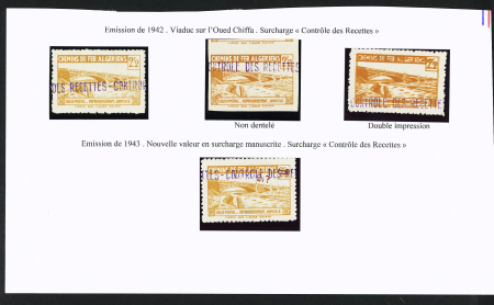 N“ 95 : 3 timbres dont N.D., double impression . 1 N° 109
