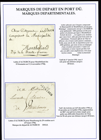 7 lettres avec les 4 modèles de MP "66 ALTKRICK" ou