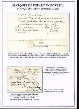 7 lettres avec les 4 modèles de MP "66 ALTKRICK" ou