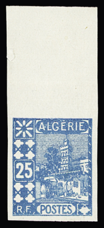 N°78a 25c bleu non dentelé, bdf, neuf **, TTB. Signé