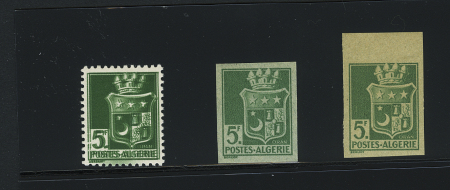 N°183a 5f vert-jaune double impression +5f vert sur