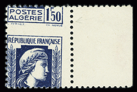 N°214c 1f50 bleu, superpe piquage à cheval, bdf,