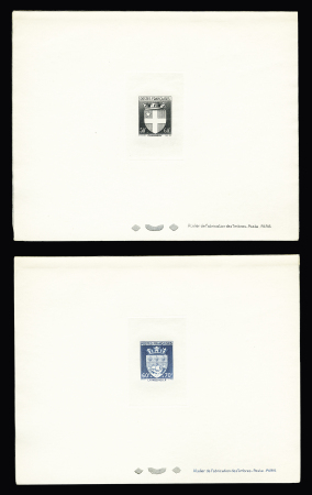 N°553-564 Armoiries de villes, la série de 12 épreuves
