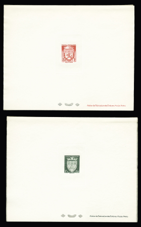 N°553-564 Armoiries de villes, la série de 12 épreuves