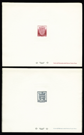 N°553-564 Armoiries de villes, la série de 12 épreuves