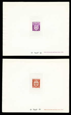 N°553-564 Armoiries de villes, la série de 12 épreuves