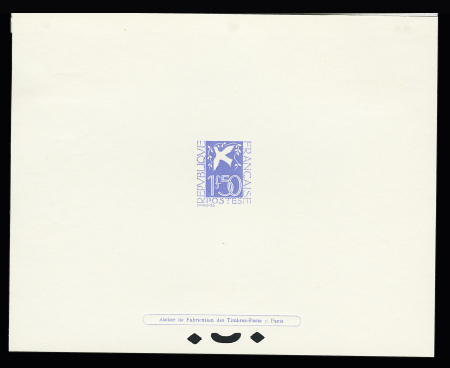 N°294 1f50 Colombe de la Paix, épreuve de luxe avec